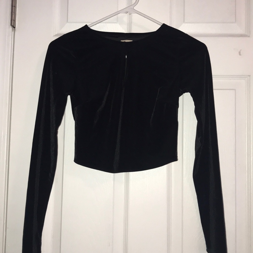 Hollister Black Suede Two Piece